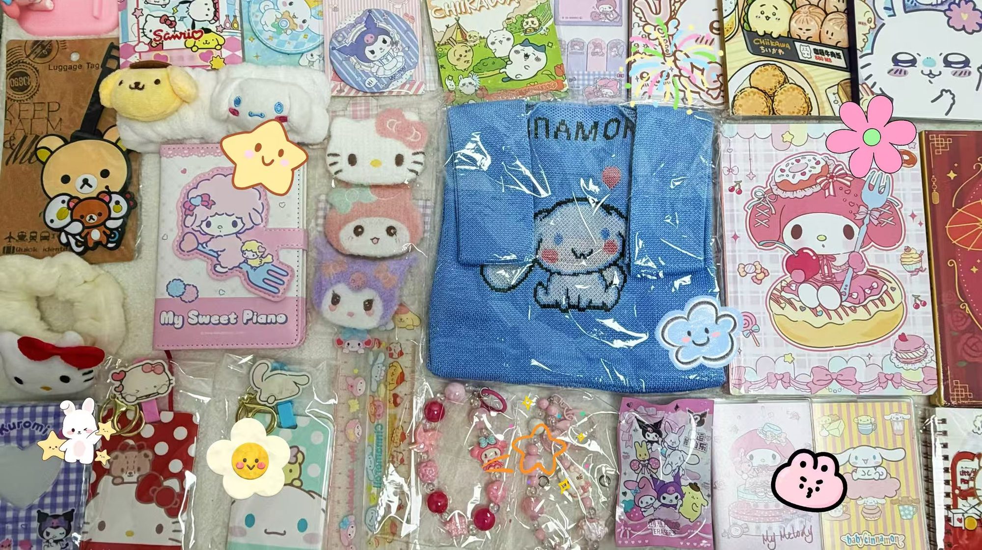LuckyScoop Mystery Box product image 6 - Hello Kitty My Melody Kuromi kawaii plush stationery toys accessories cute collectibles unboxing