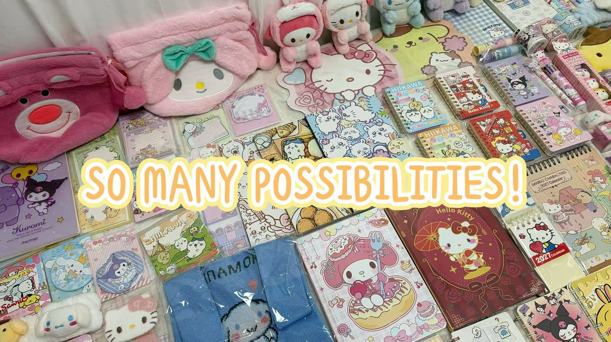 LuckyScoop Mystery Box product image 8 - Hello Kitty My Melody Kuromi kawaii plush stationery toys accessories cute collectibles unboxing
